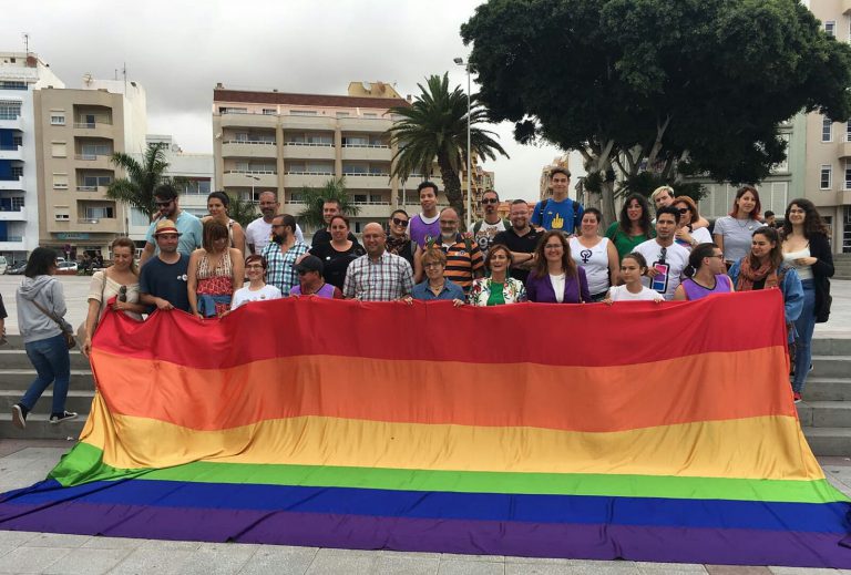 La plaza de El Médano acogió este domingo la Feria de la Diversidad