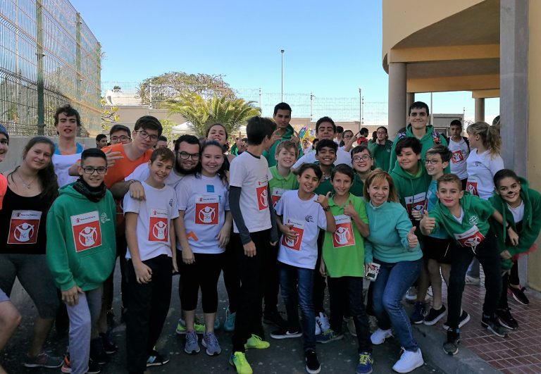 Carrera del alumnado del IES Los Cardones para recaudar fondos con causa social