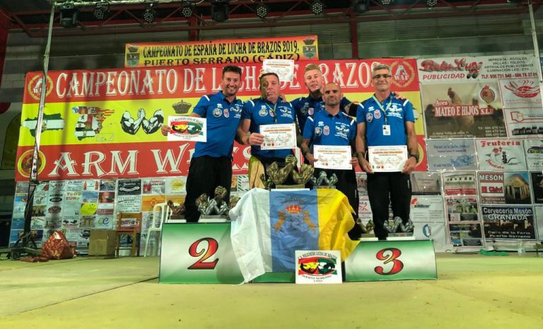 Los granadilleros destacan en el Campeonato de España de lucha de brazos