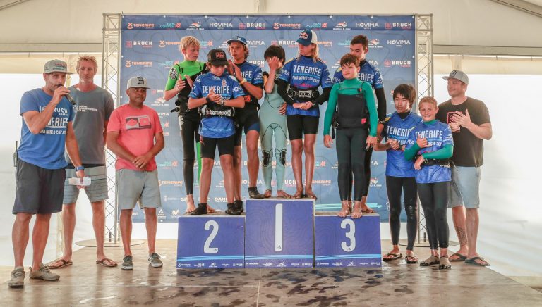 Liam Dunkerbeck (U17) y Hayata Ishii (U15), primeros vencedores en la PWA World Cup Tenerife 2019