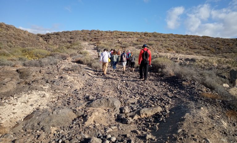 Visita a los grabados rupestres de los Llanos de Ifara con motivo de la II Semana de Patrimonio