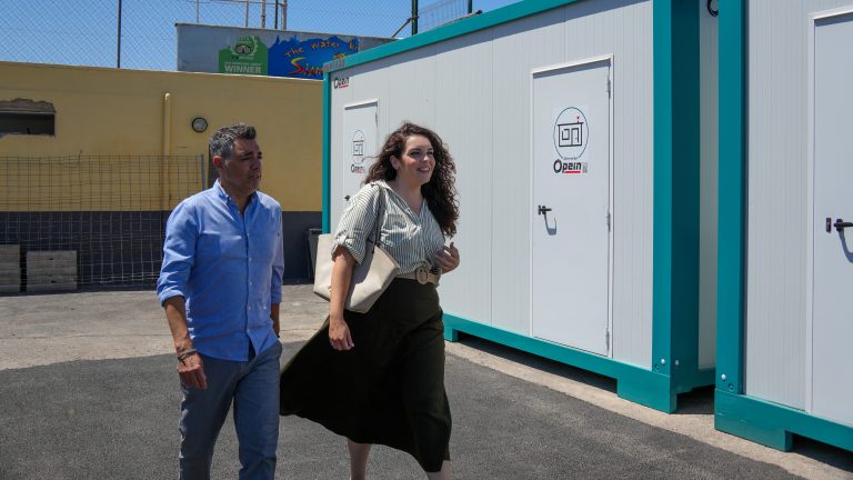El Ayuntamiento ejecuta actuaciones de mejora en el campo de fútbol de El Médano