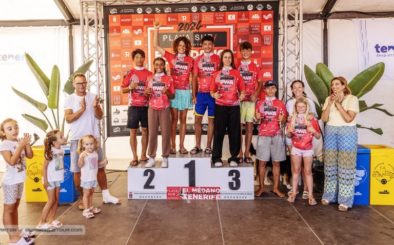 Carlos Kiefer y Sol Degrieck, protagonistas en la segunda jornada de la Tenerife Windsurf World Cup