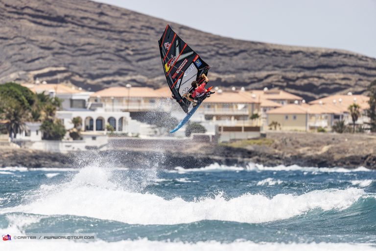 Liam Dunkerbeck deja su huella en El Médano