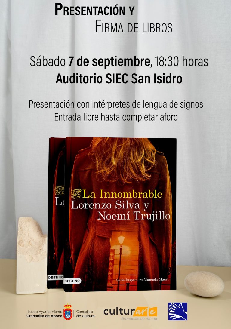 Los escritores Lorenzo Silva y Noemí Trujillo presentan el libro ‘La Innombrable’