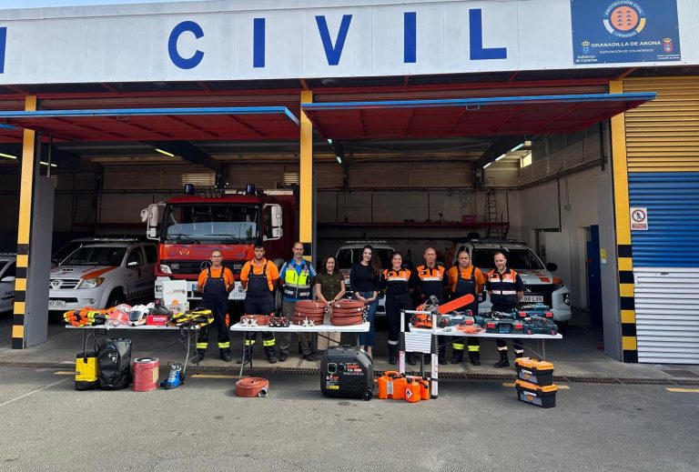 Granadilla de Abona invierte en la mejora de los recursos humanos y materiales de la Agrupación de Voluntarios de Protección Civil