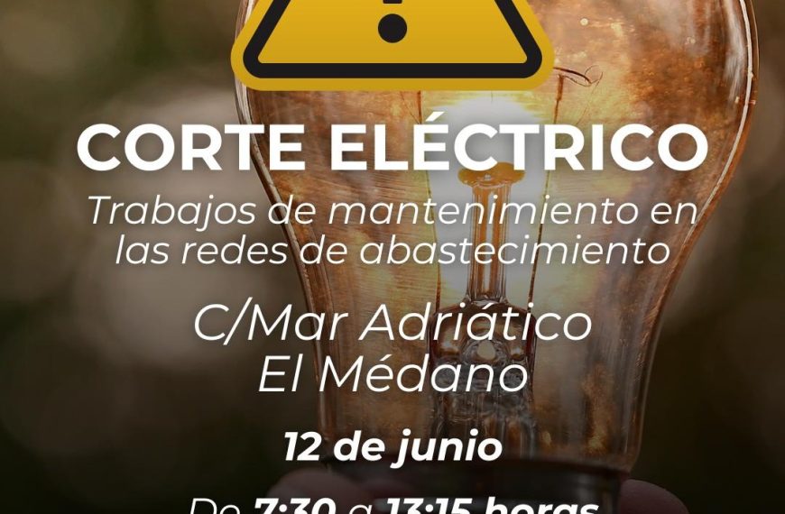 Aviso de corte eléctrico