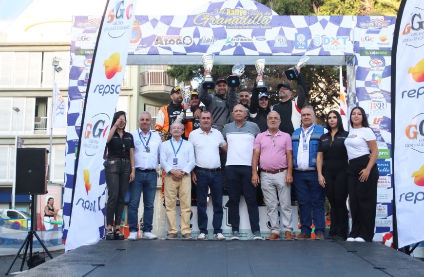 Alexis Martín y Borja Carmenati, vencedores de la 34ª edición del Rally Villa de Granadilla ‘Trofeo Repsol Grupo González Canarias’