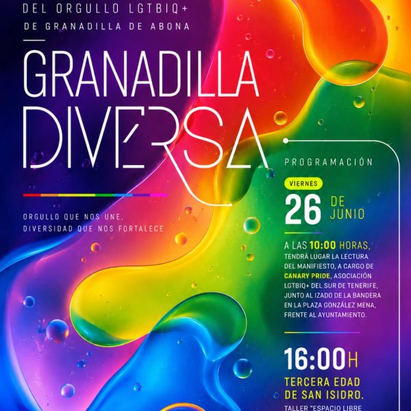 Granadilla de Abona celebra el Día del Orgullo LGTBIQ+ con actividades bajo el lema ‘Orgullo que nos une, diversidad que nos fortalece’