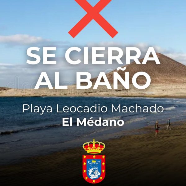 El Ayuntamiento decreta el cierre temporal de la playa de Leocadio Machado
