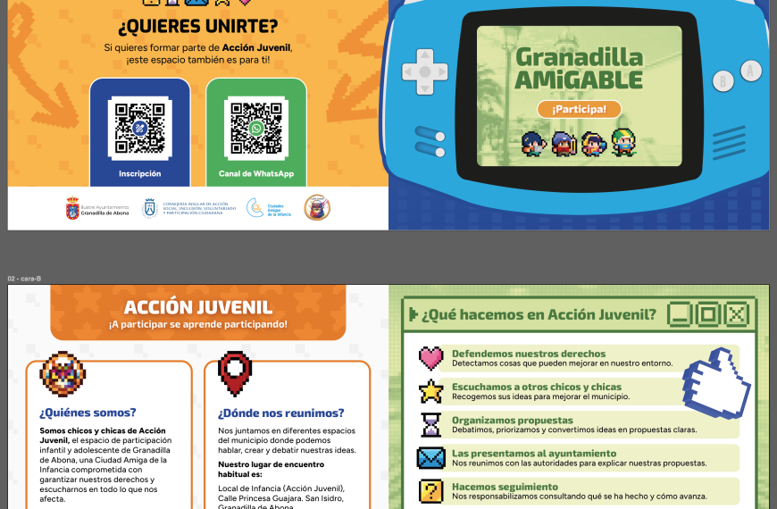 El Ayuntamiento de Granadilla de Abona impulsa la web ‘Granadilla Amigable’ para reforzar la participación de niños, niñas y adolescentes
