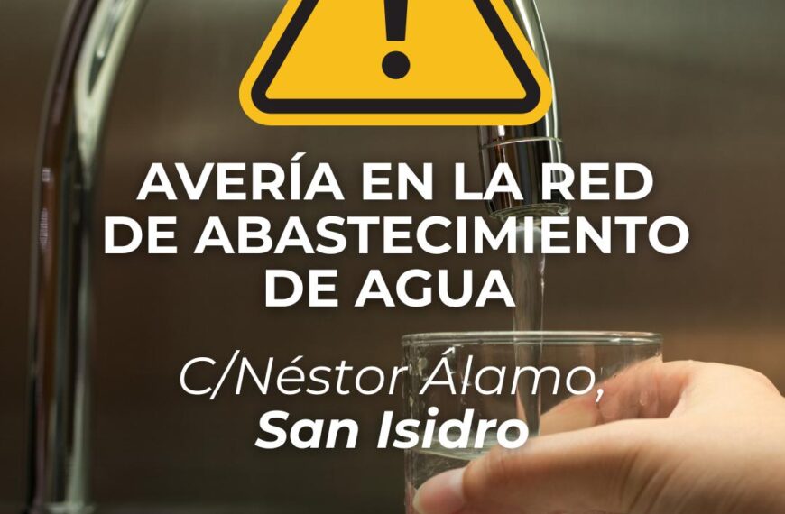 Corte del suministro de agua en San Isidro