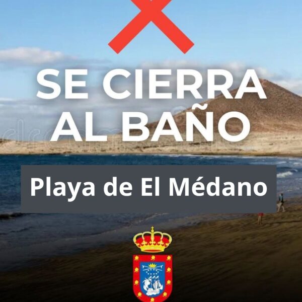 El Ayuntamiento decreta el cierre temporal de la playa de El Médano