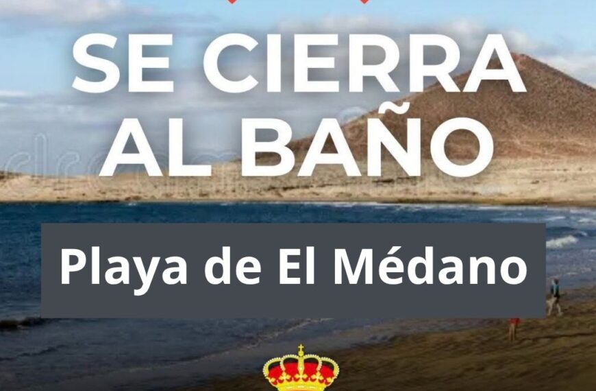 El Ayuntamiento decreta el cierre temporal de la playa de El Médano