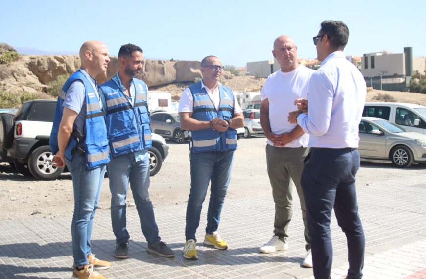 Granadilla establece un plan operativo de tráfico por las obras del parking modular de El Médano