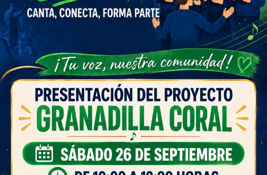 Granadilla presenta este sábado su proyecto de participación ciudadana a través del canto coral