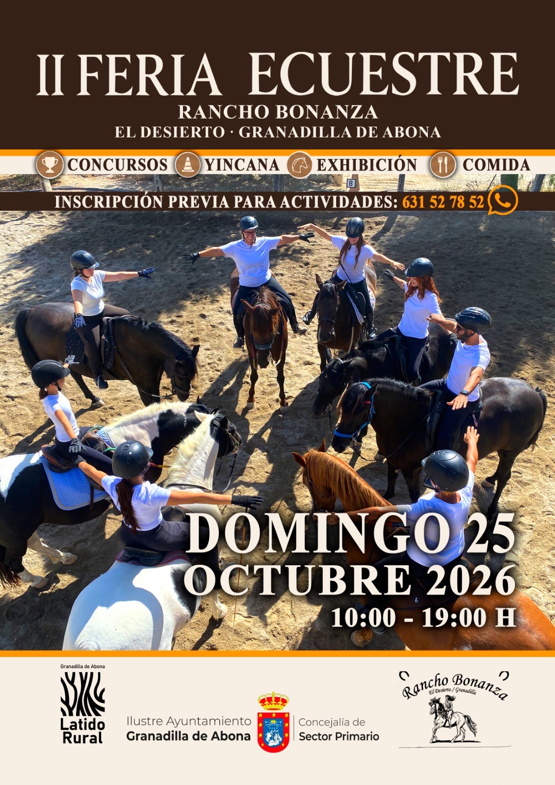 Granadilla de Abona celebra su II Feria Ecuestre para acercar el mundo del caballo a toda la familia